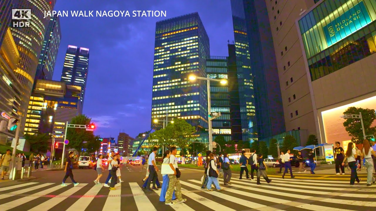 Japan walk Nagoya station 4k(Japan's 3rd largest metropolitan area)名古屋駅を歩く(冒頭部分字幕有)
