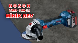 Bosch GWS 180 Li Şarjlı avuç taşlama - İnceleme ve Kutu açılışı