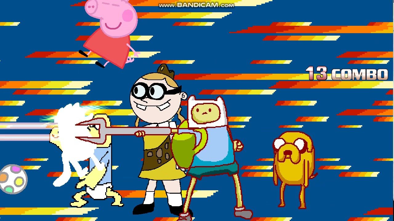 mugenLincoln Loud/Dipper Pines/Tilly Green/Rigby Vs Bessie/Finn and Jake/Peppa Pig/Tommy