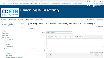 Adding a File to Moodle from Google Drive