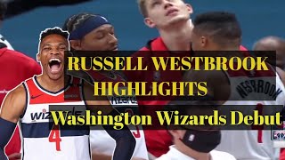 Russell Westbrook Highlights Wizards Debut | NBA Preseason