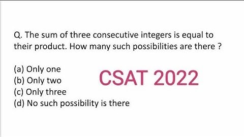 Sum of three consecutive integers is equal to their product. How many such possibilities are there.