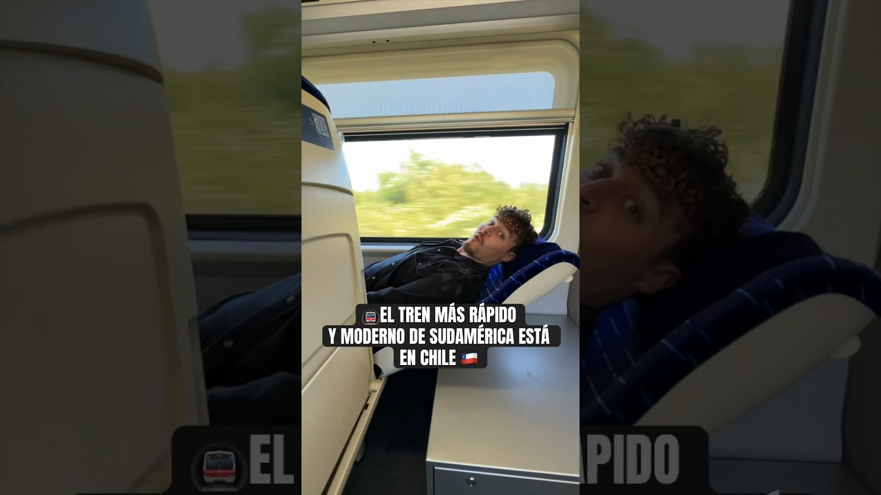 Viajamos en el TREN MAS RAPIDO y MODERNO de Sudamérica SOLO en CHILE 160 KM/H 🇨🇱✅ 