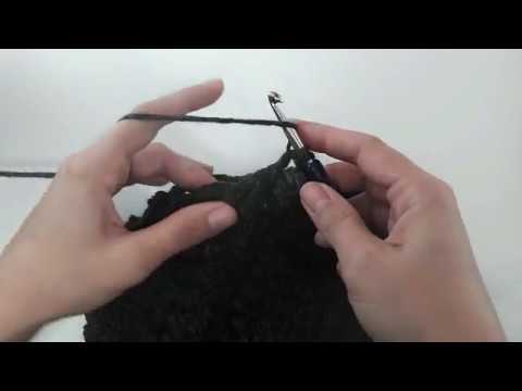 How to Crochet a Double Crochet Puff Stitch Two Together