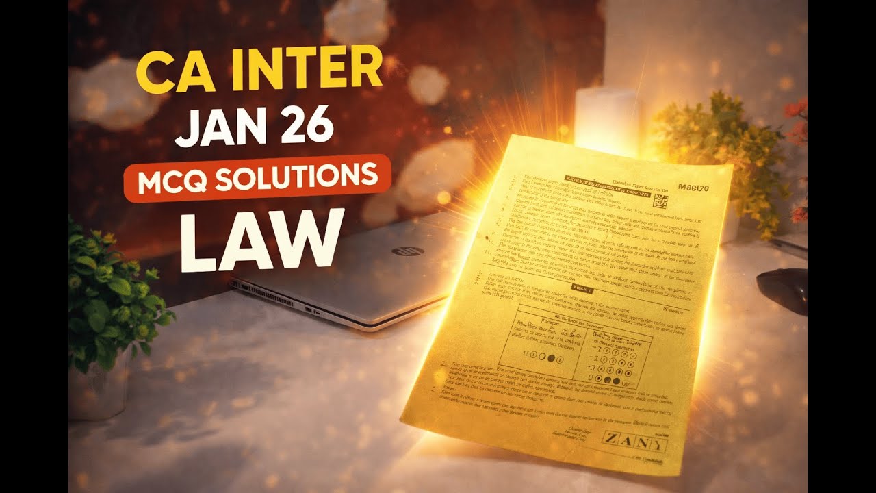 CA Inter Law Jan 2026 MCQ Solutions | Exam paper analysis | Castudentyash