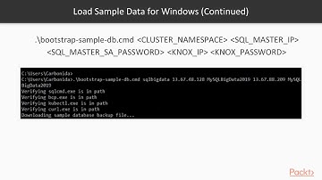 Hands-On SQL Server 2019 Big Data Clusters with Spark:Load Data in SQL Big Data Cluster|packtpub.com