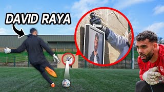 DAVID RAYA USES A FOOTBALL AS A HAMMER!