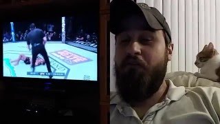 My Live Reaction to Conor McGregor Knock Out Jose Aldo - UFC 194 - KO