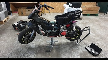 Gilera Runner Malossi Testa Rossa (first start up, Brand new build engine.) 21 Horsepower engine