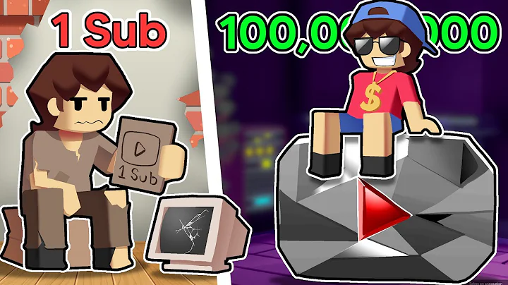 1 To 100,000,000 SUBSCRIBERS In Roblox YouTube Simulator!