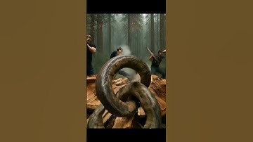 rescue giant python in wood trunk :D #animals #funny #shorts #fuzzycats