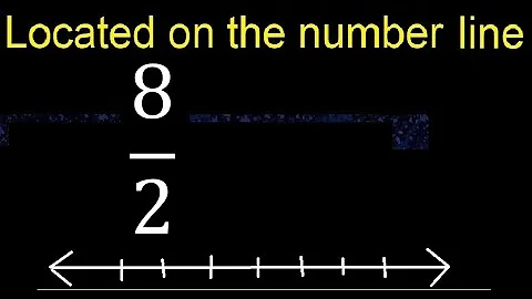 Located 8/2 on the number line , locate fractions on the number line . represented