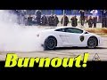 Ferrari 458 Italia Vs Lamborghini Gallardo LP 550-2 - Massive Burnout & Donuts Show!