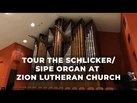 Tour of 1969 Schlickler/1982 Sipe Pipe Organ at Zion Lutheran Church Dallas