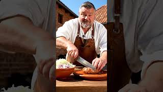 🏡 Village Farm Courtyard 🌭 | Authentic German Bratwurst & Cabbage Salad | Smart Kitchen