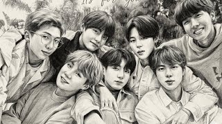 BTS cute sketch #viral #bts #sketch #btsarmy 