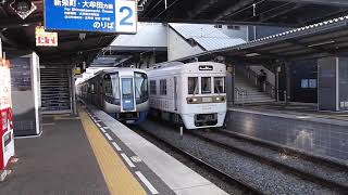 西鉄旅列車 THE RAIL KITCHEN CHIKUGO発車＠西鉄柳川駅