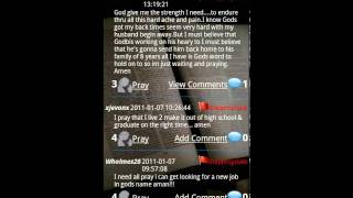 Grace Mobile 2 for Android Prayer Requests Walkthrough