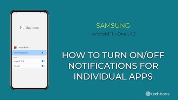 How to Turn On/Off Notifications for individual Apps - Samsung [Android 11 - One UI 3]