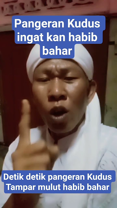 DETIK DETIK PANGERAN KUDUS TAMPAR MULUT HABIB BAHAR AROGAN