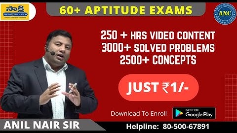 250+ hrs Content, 3000+ Solved Problems, 2500+ Concepts at Just 1/-