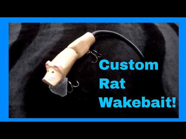 Making a Custom Handmade Rat Wakebait! Fishing Lure Build
