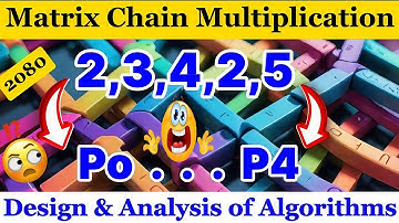 Matrix Chain Multiplication(DP Algorithm)|DAA#2080
