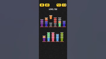 Cup Sort Puzzle Level 722 = Water Sort Puzzle Level 722 = Ball Sort Puzzle Level 722 All the same