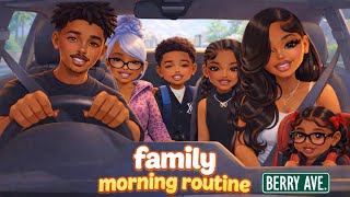 CHAOTIC Family Routine!! * My TEEN DAUGHTER Has A HICKEY?!!* Berry Avenue Family Roleplay