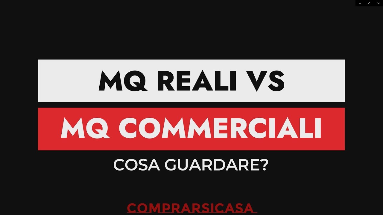 MQ reali e MQ commerciali: cosa guardare?
