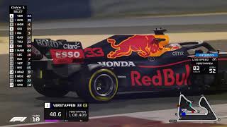 F1 2021 new car Red Bull RB16B - Max verstappen spinn