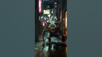 日本の妖怪と新妖怪Part63 #妖怪 #都市伝説 #aianimation #shorts #aiart