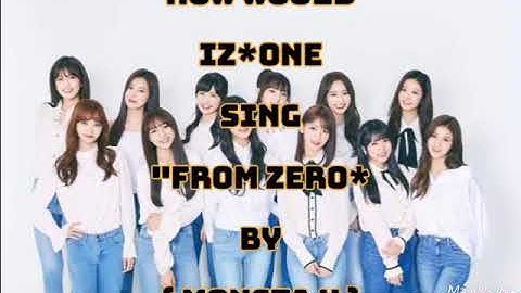 How Would IZ*ONE sing "FROM ZERO" by ( MONSTA X ) || line distribution ||