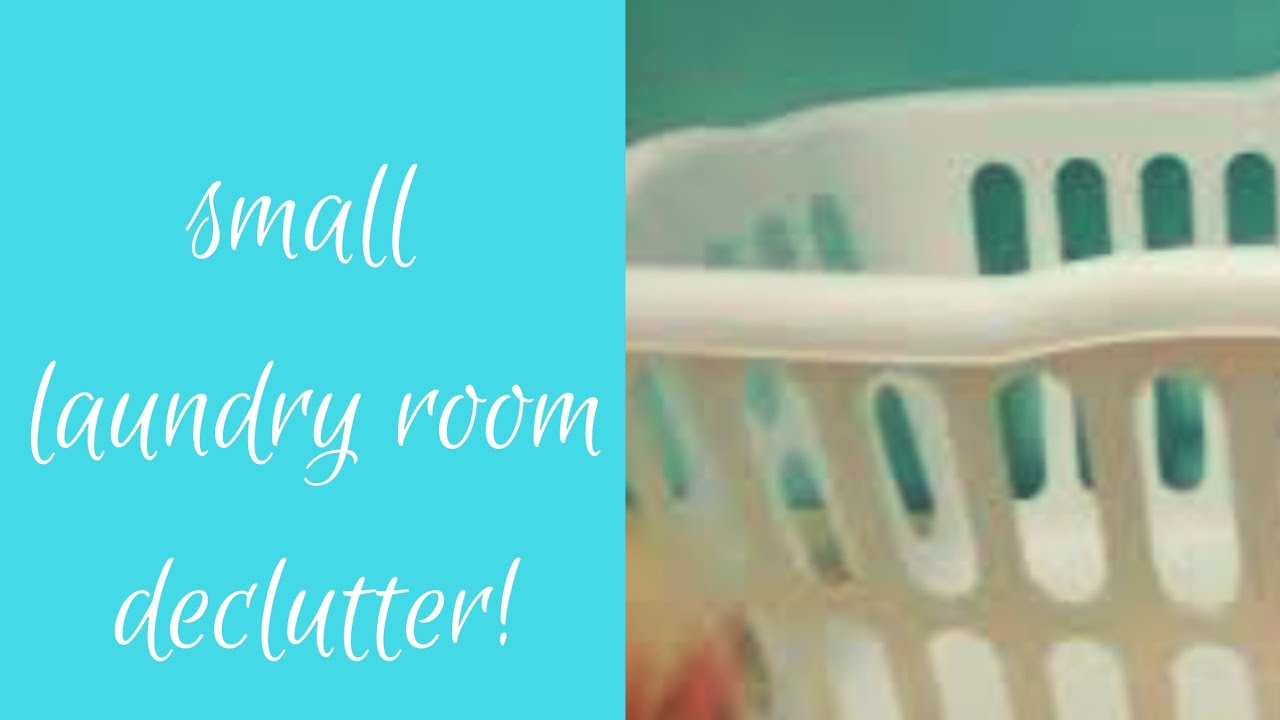 SMALL LAUNDRY ROOM ORGANIZATION - YouTube