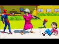 Scary Teacher 3d - Tani and Nick vs Miss'T, Spiderman revenge - Game Animation