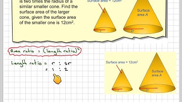 Finding surface area using similarity