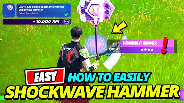 How to EASILY Knockback opponents with the Shockwave Hammer (Day 4) - Fortnite Quest