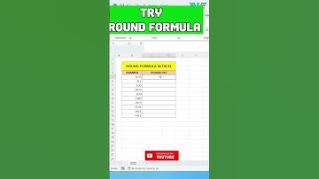 ROUND Formula In Excel #shorts #excel #excelshorts