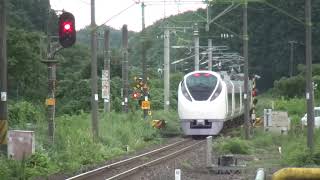 東北本線 白坂駅 Ｅ６５７系Ｋ３編成 ＫＹ出場通過 2021.08.05