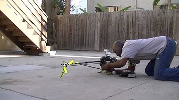 =wc= Trex 700 DFC HV test hover in backyard safety