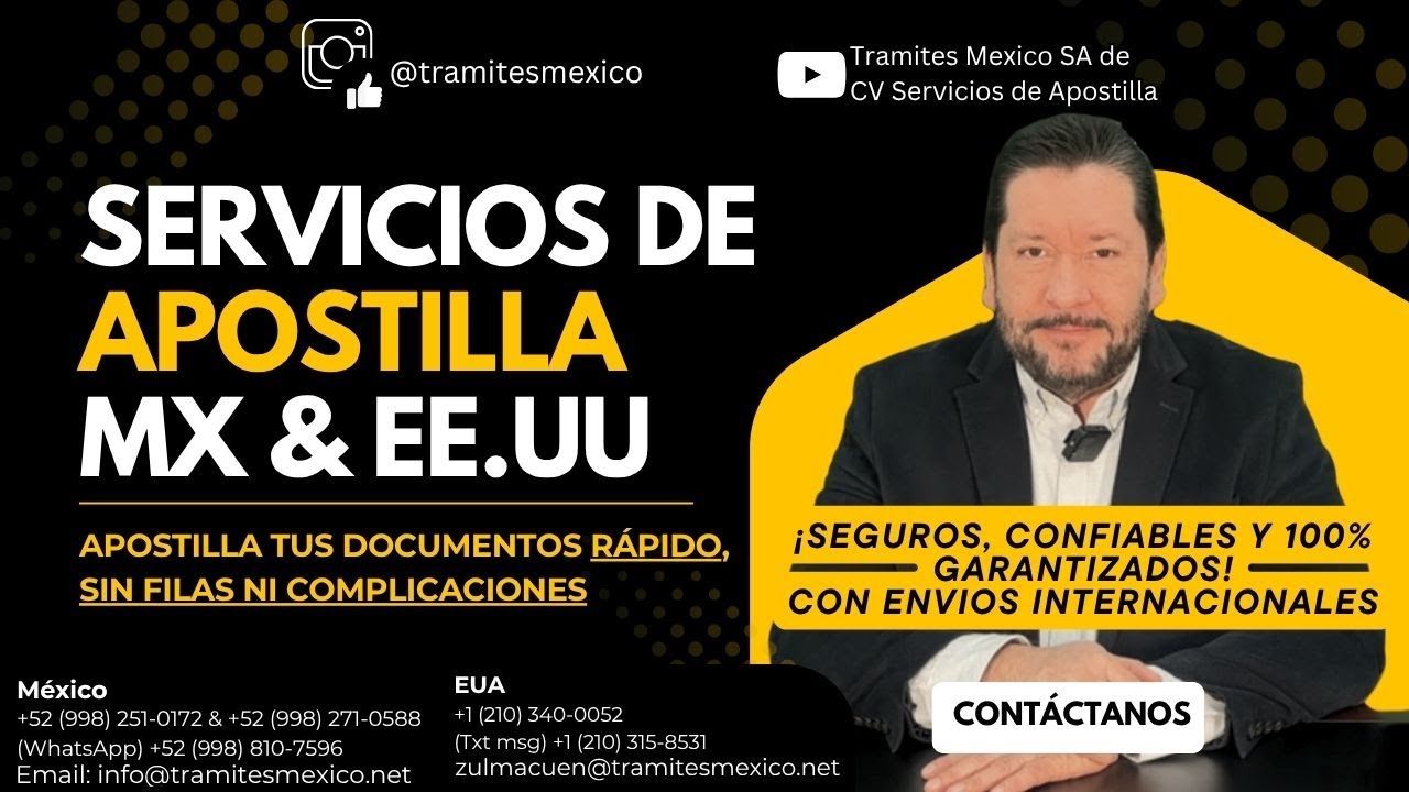 servicios apostilla mexico estados unidos
