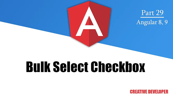 Bulk Select Checkbox in angular cli || Angular || Angular Tutorial || Bulk Select Checkbox