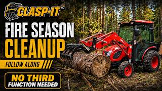 Full CLASP-IT™ Mechanical Grapple | Forestry Cleanup Without a Third Function Update