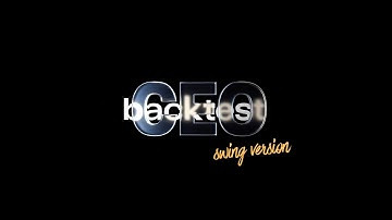 SWING Backtest 4H. CEO