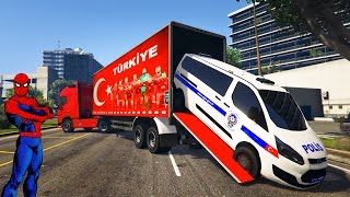 Türk Milli Takımı Tırı Polis Arabalarını Taşıyor - Gta 5