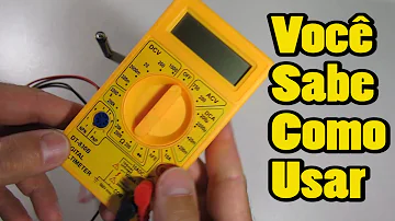 Como medir com um voltímetro?