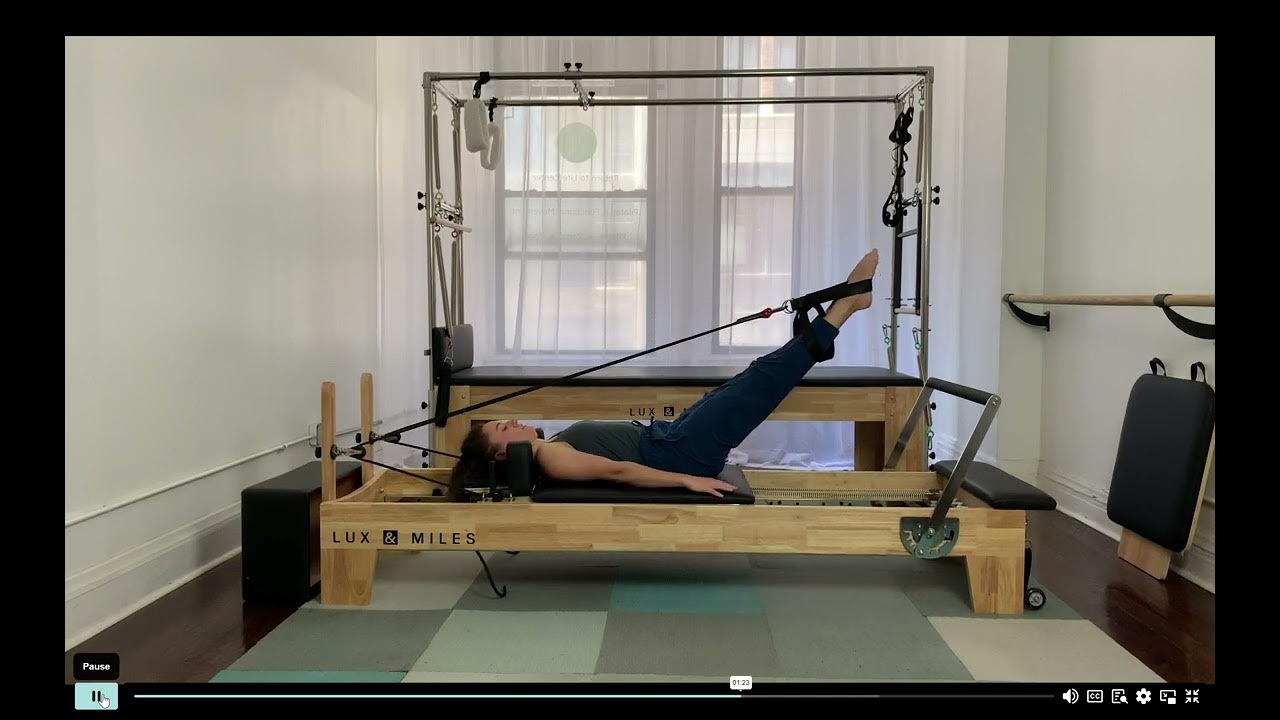 Pilates Reformer "Short Spine" Lux and Miles Reformer GX Classic YouTube