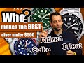 Dive watch battle seiko citizen orient  whos best