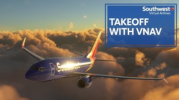 SVA PMDG 737 - Takeoff with VNAV