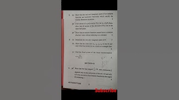 HPU MSC Maths Complex Analysis previous year question paper